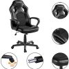 41mw4s3IWNL._AC_.jpg Yaheetech Chaise de Bureau Fauteuil Gaming Pivotant 150kg Dossier Haut Ergonomique, Hauteur Réglable, Inclinable, Siège Rembourré Noir