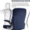 41nSWL62pS._AC_.jpg Yamasoro Chaise de bureau ergonomique avec accoudoirs rabattables, hauteur réglable à 360°, chaise de bureau avec support lombaire réglable, chaise de bureau en velours (bleu)