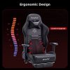 41nG-Bb4gnS._AC_.jpg Autofull Chaise Gaming Fauteuil Gamer Ergonomique Chaise Gamer Cuir PU Chaise De Bureau, Hauteur D'assise et Inclinaison du Dossier Réglables,Appui-tête et Support lombair, Repose-Pieds,Noir