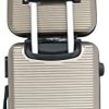 ABS Valise Taille Cabine et Vanity Case (Champagne (5859))