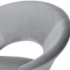 WOLTU Chaises de Salle à Manger Lot de 4 rembourrées en Velours,Chaise de Salle de séjour Gris Clair BH230hgr-4
