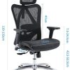 41pkPTbjC8L._AC_.jpg SIHOO Chaise de Bureau, Siege de Bureau Ergonomique, Fauteuil à Dossier Haut Respirant avec accoudoir de Chaise réglable 3D en Maille respectueuse de la Peau et Support Lombaire (Noir)