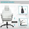 41qd-NmQVS._AC_.jpg Fauteuil de bureau manager gaming style baquet racing dossier assise capitonné revêtement synthétique blanc noir