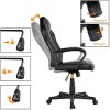 41qNRCkSpUL._AC_.jpg Yaheetech Chaise de Bureau Fauteuil Gaming Pivotant 150kg Dossier Haut Ergonomique, Hauteur Réglable, Inclinable, Siège Rembourré Noir