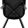 41r6V1dywL._AC_.jpg EUGAD Lot de 4 Chaises de Salle à Manger en Velours et Bois,Chaises Multi-Usage dans la Salon/la Cuisine/la Chambre,0656BY-4 Noir