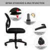 41rElxF3ItL._AC_.jpg Hbada Chaise de Bureau en Maille, Fauteuil de Bureau Ergonomique, Chaise Pivotante à roulettes, Siege de Bureau à Dossier Bas, Hauteur Réglable, Noir