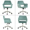 41rgrkdilnL._AC_.jpg Chaise de Bureau Fauteuil Bureau Ergonomique Bacyion Pivotant Chaise à roulettes Tabouret de Bureau et Réglable en Hauteur Chaise de Chambre Confortable en Tissu Vert (Vert)