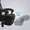 41sxXve7RFS._AC_.jpg SONGMICS Fauteuil gamer ergonomique, Chaise gaming, Fauteuil de bureau, avec repose-pieds télescopique, appui-tête réglable, support lombaire, capacité de charge 150 kg, Noir OBG077B01