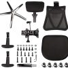 41tIXhY3aPL._AC_.jpg mfavour Siège Confortable Chaise de Bureau Fauteuil Ergonomique avec Accoudoirs Réglable Hauteur Appui-tête Ajustable Dossier Inclinable Soutien Lombaire Le Charge Max. 200kg
