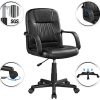 41tOBluzeL._AC_.jpg Yaheetech Chaise de Bureau Hauteur Réglable Fauteuil de Bureau en Similicuir Siège Rembourrée Rotation à 360°