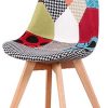41tarC7uSvL._AC_.jpg N/A Lot de 2 chaises de salle à manger tapissées patchwork rétro salle à manger cuisine chambre chaise de bureau (avec pieds en hêtre massif)