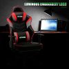 SITMOD Chaise Gaming Fauteuil Gamer Ergonomique Cuir PU Chaise Racing de Jeu avec Repose-Pied Chaises Gaming de Bureau avec Support Lombaire pour Massage Chaises Gamer,Rouge