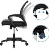 41uFhBwy87L._AC_.jpg Yaheetech Chaise de Bureau à roulettes Maille Mesh Fauteuil Ordinateur Ergonomique Inclinable Pivotant Siège et Base Plus Larges Hauteur Réglable avec Accoudoirs Noir