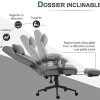 41vkfVMASkL._AC_.jpg Fauteuil de bureau manager capitonné chaise de bureau inclinable réglable ergonomique repose-pied rétractable tétière lin gris