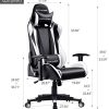 41vyFQU0oFL._AC_.jpg GTPLAYER Chaise Gaming Fauteuil de Bureau Berçante Siège Ergonomique Accoudoir Réglable Appui-tête Support Lombaire (Noir-Blanc)
