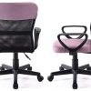 41wpWabkv5L._AC_.jpg Medium Dos en Maille Home Chaise de Bureau Executive Ordinateur Hauteur réglable pivotant Chaise de Bureau - Rose-2