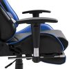 41xANfaG6ML._AC_.jpg Blackpoolal Gaming Chair Chaise de bureau avec repose-pieds, chaise de bureau pivotante avec appuie-tête, coussin lombaire réglable en hauteur, ergonomique, capacité de charge 150 kg (Blue)