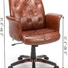 41xLHWXlLXS._AC_.jpg BlueOcean Chaise de bureau ergonomique réglable en cuir avec accoudoirs et support dorsal pour chambre à coucher ou maison