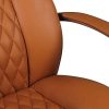 41xNCBvgyDL._AC_.jpg FineBuy Design Chaise de Bureau Caramel Fauteuil de Direction Pivotant avec Accoudoirs | Chaise Tournante Ergonomique Appui-tête | Cuir Véritable - Réglable en Hauteur - Capacité de Charge 120 kg