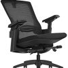 41yT0cHaIeL._AC_.jpg Chaise de Bureau Ergonomique avec Profondeur du Coussin Réglable|Hauteur de L'appui-tête Réglable|Support Lombaire Réglable|Accoudoirs 3D|L'élasticité & L'angle d'inclinaison du Dossier sont Réglables