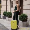 FERGÉ Set 3 valises rigides à 4 roulettes Marseille Ensemble de Bagages (XL, M, 55 cm) Trolley Voyage Rouge