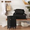 511YLwkyJaL._AC_.jpg Amazon Basics Valise souple à roulettes pivotantes, 53 cm, Bagage à main/Taille cabine, Noir