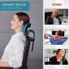 511hSqHqLDL._AC_.jpg mfavour Chaise de Bureau Pivotante Siège Confortable Fauteuil de Bureau Ergonomique avec 3D Accoudoirs, Hauteur Apui-tête Soutien Lombaire Dossier Règalable - Charge Max. 200kg