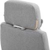 512H96emu-L._AC_.jpg Fauteuil de bureau grand confort dossier réglable repose-pied roulettes 360° lin 61 x 57 x 127 cm gris