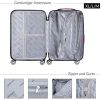 512QcusVKkL._AC_.jpg Set de 3 valises rigides Champagne Or 4 Roues 360° Bagage 2 poignées de Transport Plastique ABS Serrure Cadenas à Combinaison Malle Voyage léger Vacances