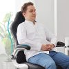 SONGMICS Fauteuil gamer, Chaise gaming, Chaise racing, Siège e-sport, Chaise de bureau à haut dossier, hauteur réglable, accoudoirs relevables, mécanisme d'inclinaison, Noir OBG28B