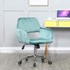 516Y-XkV2BL._AC_.jpg Chaise de Bureau Fauteuil Bureau Ergonomique Bacyion Pivotant Chaise à roulettes Tabouret de Bureau et Réglable en Hauteur Chaise de Chambre Confortable en Tissu Vert (Vert)
