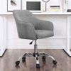516iZz7U3L._AC_.jpg SONGMICS Fauteuil de bureau, Chaise pivotante confortable, Siège ergonomique, réglable en hauteur, charge 120 kg, cadre enacier, tissu imitation lin, pour bureau, Gris OBG019G01