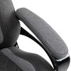 517UrxRI9JL._AC_.jpg Fauteuil de Bureau Massant Chaise Pivotant Hauteur Réglable Grand Confort 6 Points de Massage avec Télécommode 64 x 68,5 x 116,5-124 cm Gris
