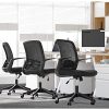 518Qyu227IS._AC_.jpg SONGMICS Fauteuil de bureau en toile, Chaise ergonomique, Siège, pivotant, réglable en hauteur, mécanisme d’inclinaison, siège et dossier en toile respirante, Noir OBN032B01