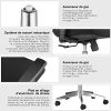 519roADiDBL._AC_.jpg WeValley Chaise de Bureau Ergonomique, Fauteuil de Pivotant en Maille Avoir Soutien Lombaire et Accoudoir Réglable, Capacité Maximal de 180 KG Noir