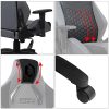 51B08HS2DL._AC_.jpg EMPIRE GAMING – Racing 900 Chaise Gaming Fauteuil de Bureau Gamer - Siège Ergonomique Coussin Lombaire Intégré - Dossier Inclinable Accoudoirs Réglable – Semilicuir Grise