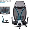 IntimaTe WM Heart Chaise de Bureau en Maille, Siege de Bureau Ergonomique, Fauteuil de Bureau Inclinable, Dossier Haut avec Appui tête et Soutien Lombaire, Accoudoirs Réglable, Noir