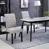 51BVDcSymdL._AC_.jpg HOMCOM Lot de 2 chaises de Salle à Manger Chaise de cuicine Grand Confort Pieds en Bois Lin 47 x 55 x 100 cm