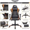 51Ch3zLUoRL._AC_.jpg Acethrone Chaise de Jeu Ergonomique Dossier de Chaise d'ordinateur Confortable Peut être incliné à 165° avec Appui-tête et Coussin Lombaire et accoudoirs Chaise pivotante à 360 ° réglable