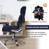 51FMfyvzqmS._AC_.jpg Yamasoro Chaise de bureau ergonomique avec accoudoirs rabattables, hauteur réglable à 360°, chaise de bureau avec support lombaire réglable, chaise de bureau en velours (bleu)
