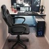 51G4o2MNEyL._AC_.jpg Yaheetech Chaise de Bureau Fauteuil Gaming Pivotant 150kg Dossier Haut Ergonomique, Hauteur Réglable, Inclinable, Siège Rembourré Noir