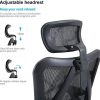 51IADmtOMgL._AC_.jpg SIHOO Chaise de Bureau, Siege de Bureau Ergonomique, Fauteuil à Dossier Haut Respirant avec accoudoir de Chaise réglable 3D en Maille respectueuse de la Peau et Support Lombaire (Noir)