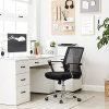 51JUOgOMWL._AC_.jpg SONGMICS Fauteuil de bureau pivotant, Chaise à dossier, Siège, Hauteur réglable, Noir OBN83B