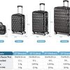 51JfMcqjTzL._AC_.jpg NEWTECK–Lot de valises à 4roues Prisma Carbon (55/65/75cm) + trousse + ABS + polycarbonate, fermeture TSA intégrée et pratique intérieur. Set de valises de voyage rigides, résistantes et légères