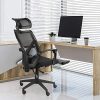 51K6vko4U2L._AC_.jpg Dripex Chaise de Bureau Ergonomique roulante avec Repose Pieds Rétractable, Siège de Bureau Pivotante en Filet, Capacité de Charge 110 kg