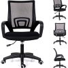 51L6XhZWFL._AC_.jpg Chaises de bureau noires Chaise de bureau exécutif Fauteuil de travail ergonomique réglable Fauteuil rembourré et confortable