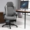51LUQgZ3yL._AC_.jpg Fauteuil de Bureau Massant Chaise Pivotant Hauteur Réglable Grand Confort 6 Points de Massage avec Télécommode 64 x 68,5 x 116,5-124 cm Gris