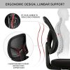 51LeEzxpZfL._AC_.jpg Hbada Chaise de Bureau en Maille, Fauteuil de Bureau Ergonomique, Chaise Pivotante à roulettes, Siege de Bureau à Dossier Bas, Hauteur Réglable, Noir