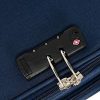 51M0fCP72vL._AC_.jpg BONTOUR Valise Cabine avec Poche Avant 55x40x20m, Bagage à Main 2 Roues avec Serrure TSA (Bleu)