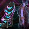 51O6dDyEJKL._AC_.jpg Yaheetech Chaise Gaming Fauteuil Gamer Ergonomique avec Appui-tête, Soutien Lombaire Ajustables, Accoudoir Réglable, Siège Pivotant, Charge de 140kg, Néon Bleu